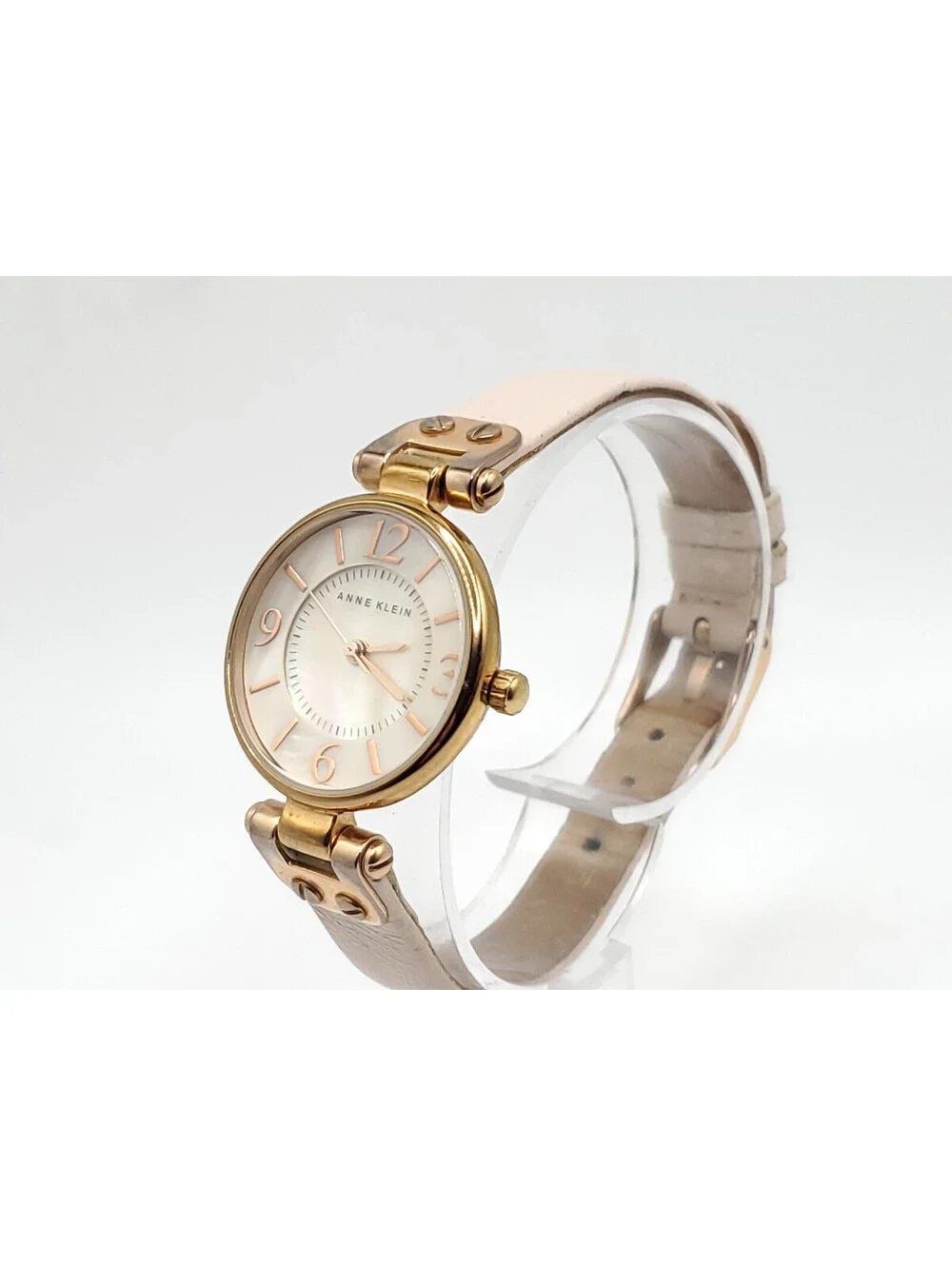 Anne Klein Women Watch New Battery Rose Gold Tone MOP Dial 26mm